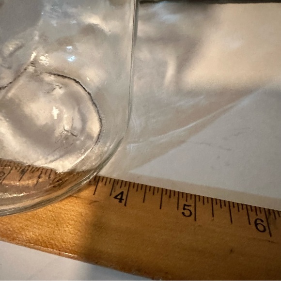 Vintage Anchor Hocking Glass Jar with Red Plastic Lid - Picture 7 of 8